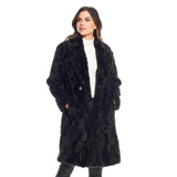 Fabulous Fur Persian Faux-Fur Stroller Coat in Black - 14745-BK - Size XL Only!