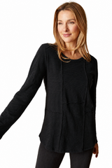 Cotton Pebble Shirttail Tunic- 27553