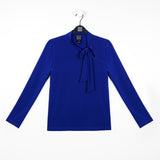Clara Sunwoo Bow & Keyhole Front Top in Cobalt - T237-COB