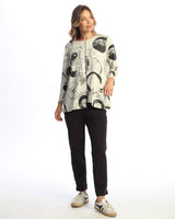 "Tempo" Asymmetric Hem Offset Pocket Top - TE3-2100 - Limited Sizes!