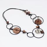 Brown Hayden Disk Necklace