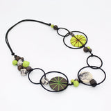 Lime Hayden Disk Necklace