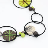 Lime Hayden Disk Necklace