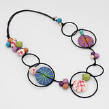 Multi Color Hayden Disk Necklace