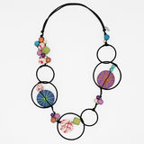 Multi Color Hayden Disk Necklace