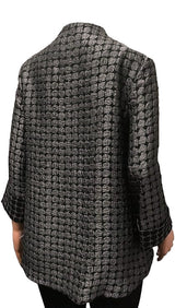 Two-Tone Textured Asymmetric Jacket - 5281J-CDR