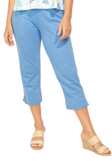 Textured Peruvian Cotton On The Go Capri - 60005