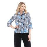 Floral Sketch Print Jacket - 5064