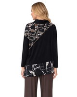 Mixed Animal Print & Solid Tunic - C1215T