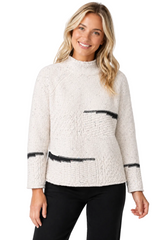 Mixed Stitch Cable-Knit Pullover - 89101 - Size XL Only