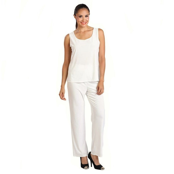 Copy of IC Collection 2-Piece Tank & Pant Set in Ivory - 6394TP-IVO