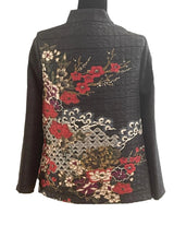 Textured Floral-Print Button Down Jacket - 3814