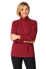 Soft Ribbed Cotton Turtleneck - 16412