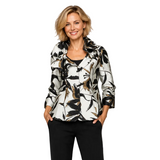 Elegant Floral Jacquard Jacket - 7766J