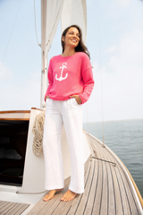 Anchor Cotton Pullover in Watermelon - 27103 - Size XL Only!