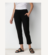 Straight Leg Easy Travel Pant in Black - 55960-BLK - Size XL