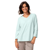 Santa Barbara Easy V Tee in Mint - 23542