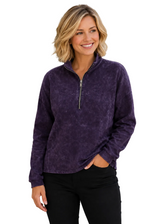 Mineral-Washed French Terry Pullover - JT403
