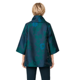 Just In! Floral Jacquard Jacket in Green - C1143J
