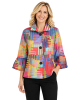 Abstract Art Print Jacket - 5090
