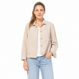Lightweight Cotton Beach Jacket in Khaki - 43346-KHK
