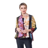 Mixed-Print One-Button Jacket - 5450J