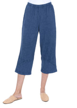 Focus Seersucker Capri in Navy - CS136-NVY - Size L Only