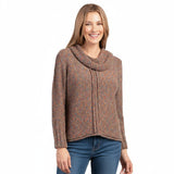 Speckle Yarn Knit Sweater Top in Fawn - 89103-FWN - Size XS Only!