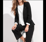 French Terry Hoodie in Black - 30118-BLK - Limited Sizes!