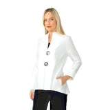 Textured Jacquard Jacket in White - 6293J-WHT