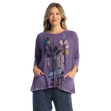 Mineral Washed Patch Pocket Tunic Top - M12