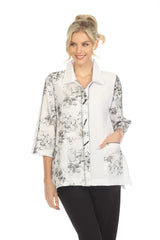 Floral Pocket Blouse/Jacket - 3879AB