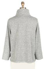 Lightweight Herringbone Knit Jacket - 4949-GRY