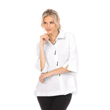 Blouse/Jacket in White - 3075SOL