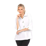Blouse/Jacket in White - 3075SOL