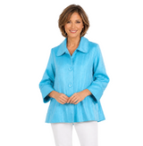 Shimmer Swing Jacket in Sky Blue - 4741-SKY