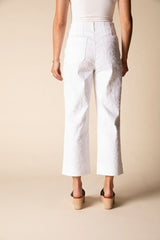 Etched Flower Crop Jean - 51276