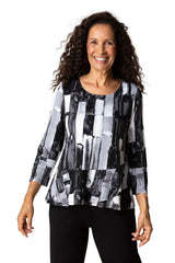 Core Travel Brushstroke Wrap Top - 57522