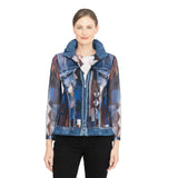 Diamond & Denim Print Mesh Twin Set - 31446