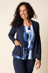 Core Travel Solid Ruched Front Jacket - 55932