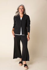 Core Travel Solid Ruched Front Jacket - 55932