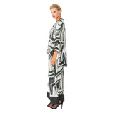 Brushstroke-Print Palazzo Pant - 5886P - Sizes S & XXL