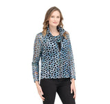 Holographic Mesh Twin Set in Blue - 31422 - Size M Only!