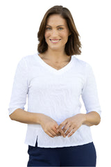 Cascade Cotton Elbow Sleeve Tee in White - 16315-WHT - Size XXL
