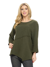 Textured Tunic in Olive - JG015-OLV