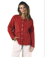 Soft Baby Cord Cotton Shirt/Jacket in Rose - C47028