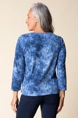Cozy Rib Marble Short Sleeve Tee - 17011