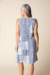 Viscose Rayon Crepe Bali Panel Dress - 39480