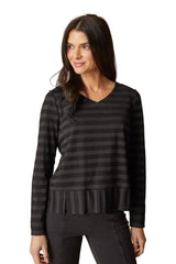 Shadow Stripe Seamed Tee - 30014