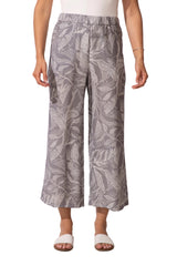 Rayon Leaves Resort Flood Pant - 65642